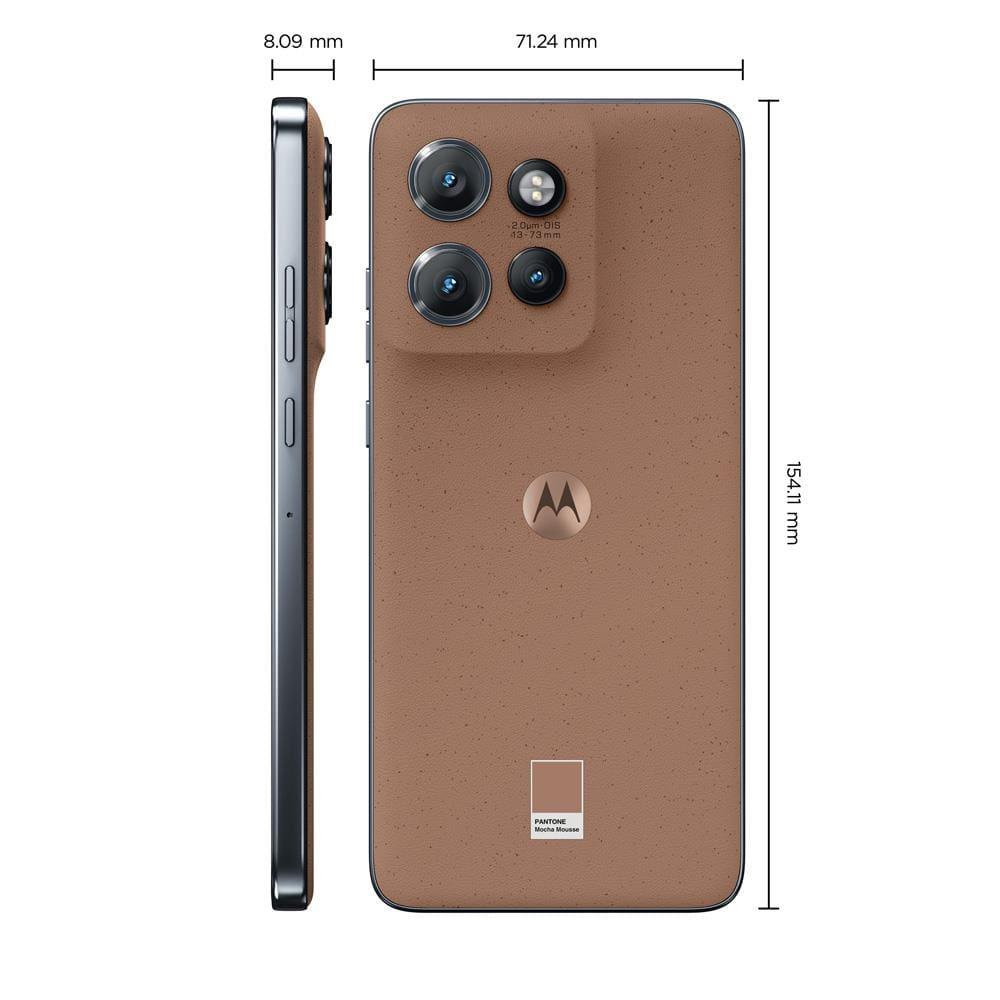 Smartphone Motorola Edge 50 Neo 5G Mocha Mousse 256GB, 8GB RAM + 8GB Ram Boost, Câmera Traseira 50MP, Sony, AI, Tela 6.4" e Resistência Militar - 3