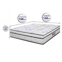 Colchão Queen Cama InBox Moderne Ortopédico com Camada Especial de Espuma D45 25x158x198cm - Branco/Grafite - 8