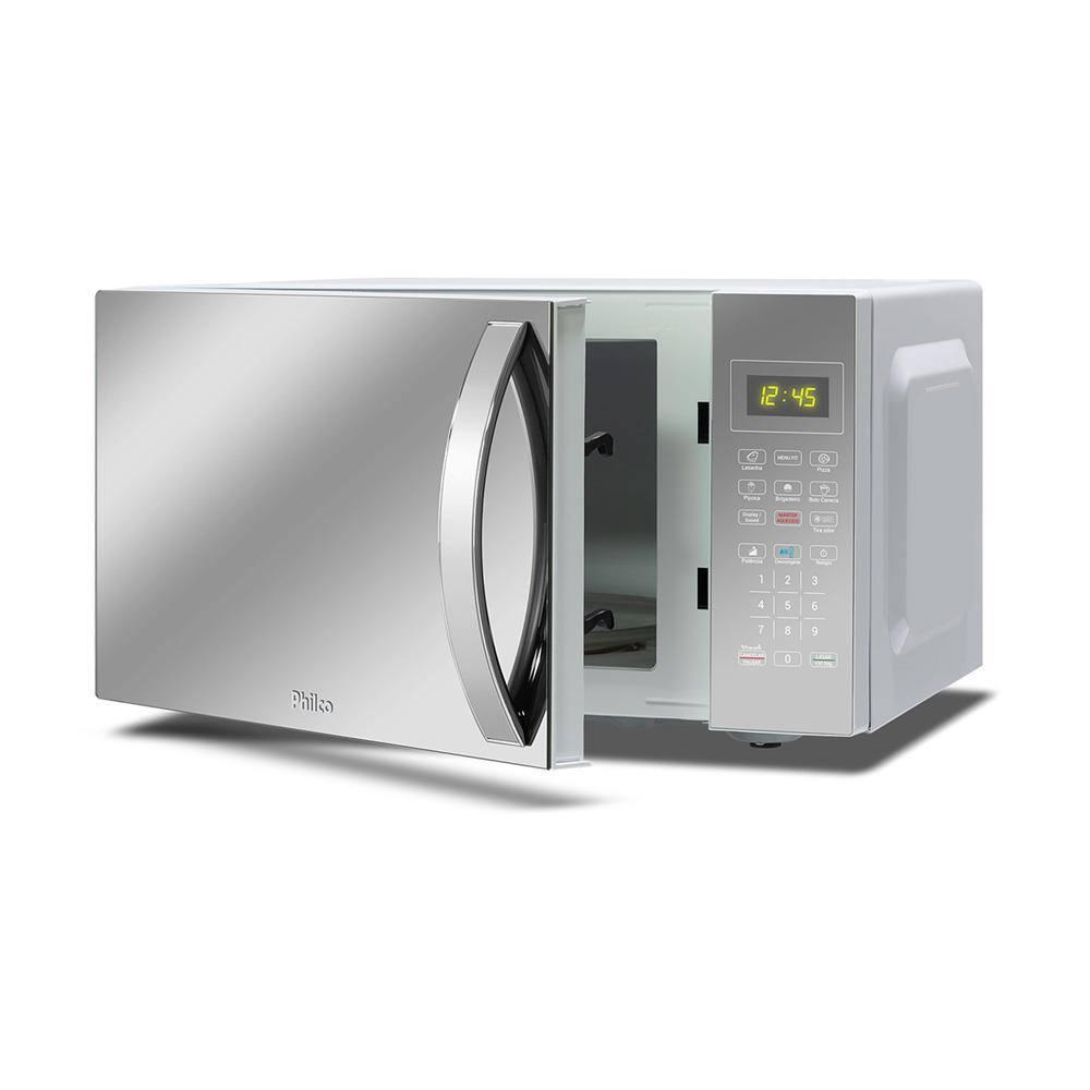 Micro-ondas Philco PMO28E Espelhado Múltiplas Funções 1100W Prata/Branco 25 litros - 3