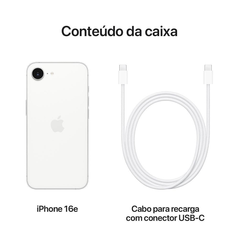 Apple iPhone 16e 128GB 6,1" 48MP Branco - 9