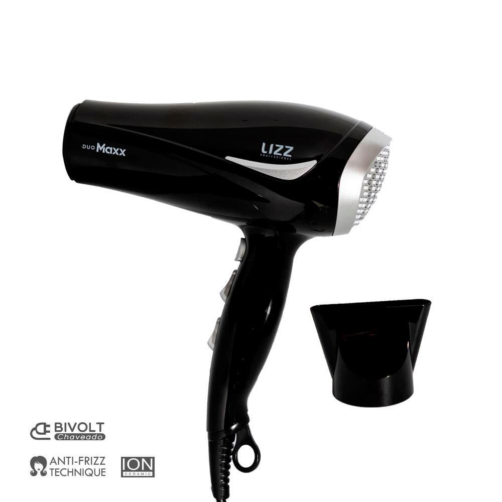 Secador de Cabelos Lizz Duo Maxx Íon Ceramic 2000W Preto – Bivolt - 3