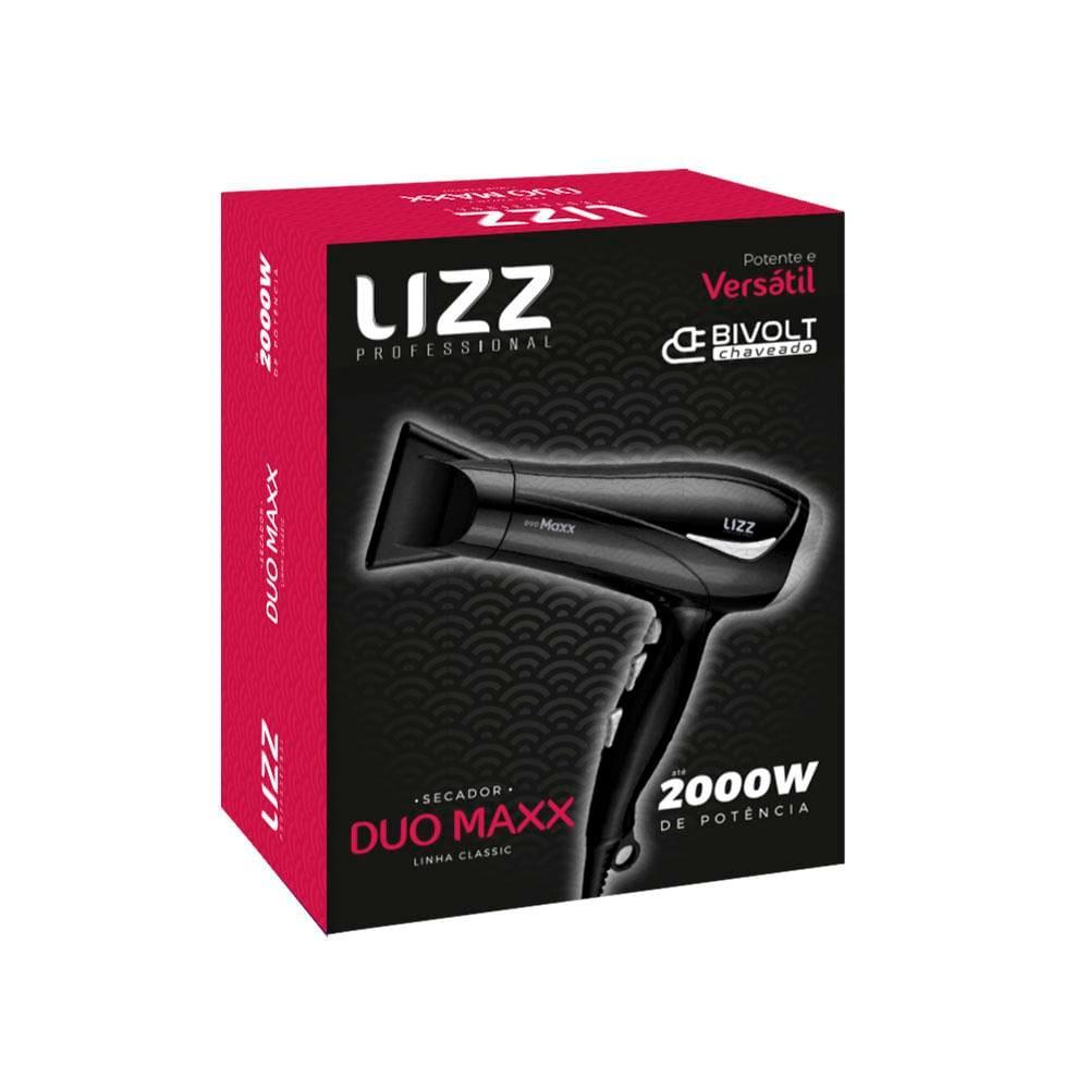 Secador de Cabelos Lizz Duo Maxx Íon Ceramic 2000W Preto – Bivolt - 4