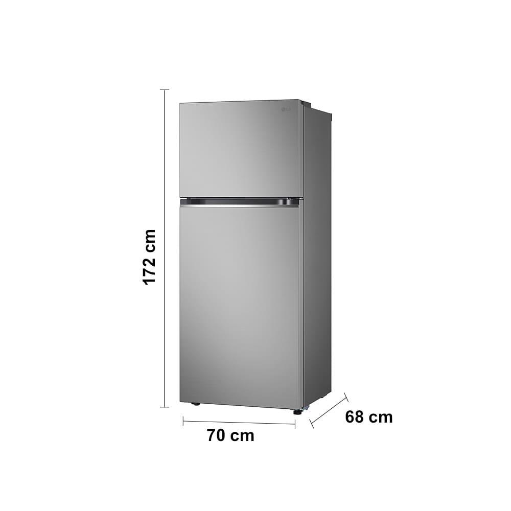Geladeira LG Frost Free GN-B372PFM Duplex com Tecnologia Smart Inverter, Linear Cooling e Multi Air Flow Inox Look - 375 litros - 6