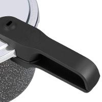 Panela de Pressão Rochedo 4,5 Litros Segura Stone Pro com Revestimento Antiaderente Minerium Preto/Cinza