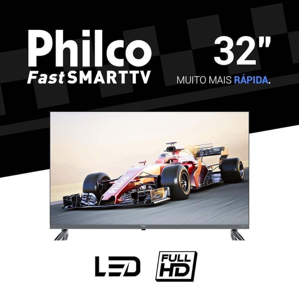 Smart TV LED 32" Philco HD P32SAA Google TV, HDR10 e Processador Quad-Core, HDMI, USB e Wi-Fi - 8