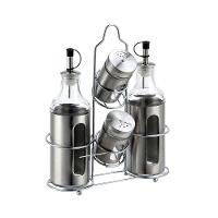 Galheteiro Dynasty com Suporte em Aço Inox - 4 Peças - 1