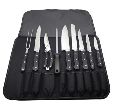 Conjunto para Churrasco Fracalanza em aço inox com Bolsa em Nylon – 9 Peças