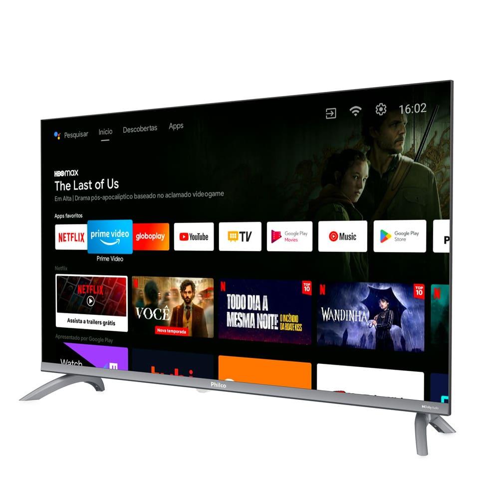 Smart TV 32" Philco HD DLED PTV32M9GACGB com Sistema Operacional Android TV, Processador Quad Core, Dolby Audio e Chromecast built in - 3