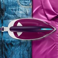 Ferro de Passar a Vapor Philips Walita PerfectCare Compact Essential com Tecnologia OptimalTEMP e Base SteamGlide 1800W – Branco/Roxo - 3