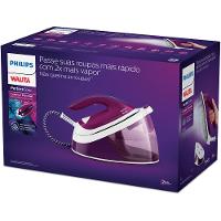 Ferro de Passar a Vapor Philips Walita PerfectCare Compact Essential com Tecnologia OptimalTEMP e Base SteamGlide 1800W – Branco/Roxo - 5