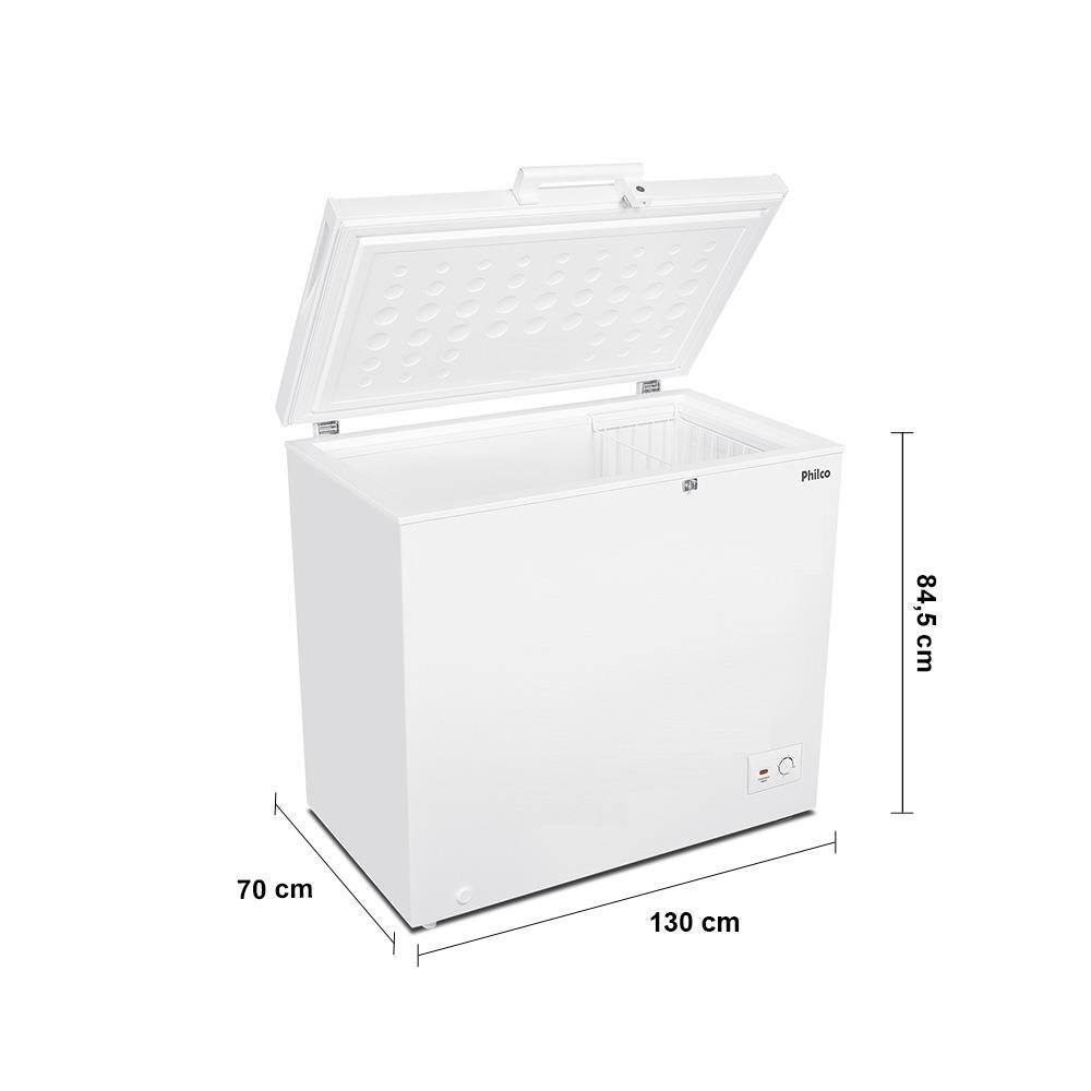 Freezer Horizontal Philco PFH400B 371L 2 em 1 Degelo Manual Rodízios Gás R600a Branco - 6