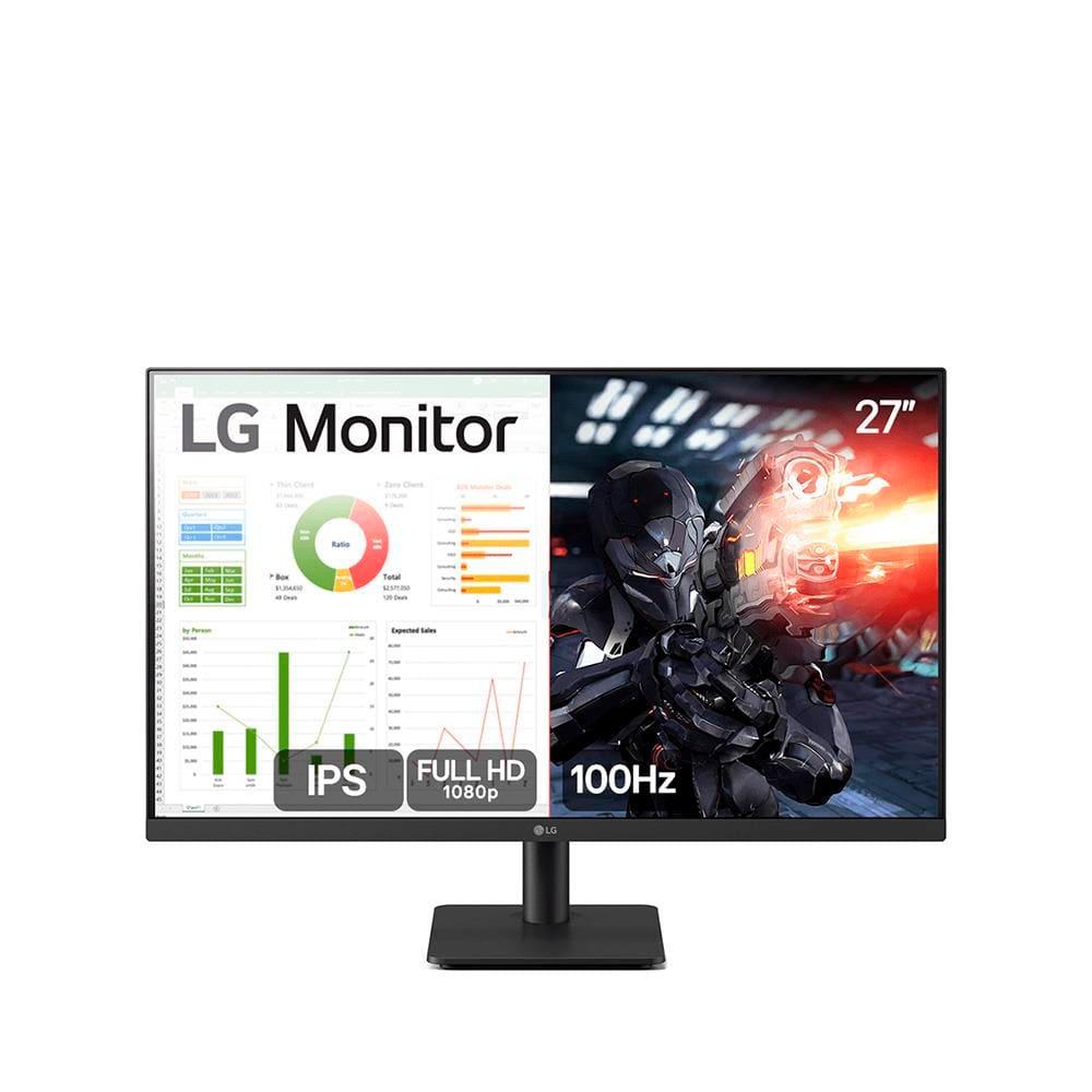 Monitor Gamer 27” LG 27MS500-B com Tela IPS, Full HD, 100Hz, HDMI e Dynamic Action Sync - Preto - 1
