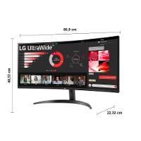 Monitor UltraWide 34” LG 34WR50QC-B com Tela VA, WQHD, 100Hz, AMD FreeSync, HDR10, PBP – Preto - 9