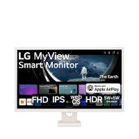 Monitor LG 32” MyView Smart 32SR50F-W com Tela IPS, Full HD, WebOs, Screen Share, HDR10, ThinQ, Air Play 2, Bluetooth, USB e HDMI - Branco - 1