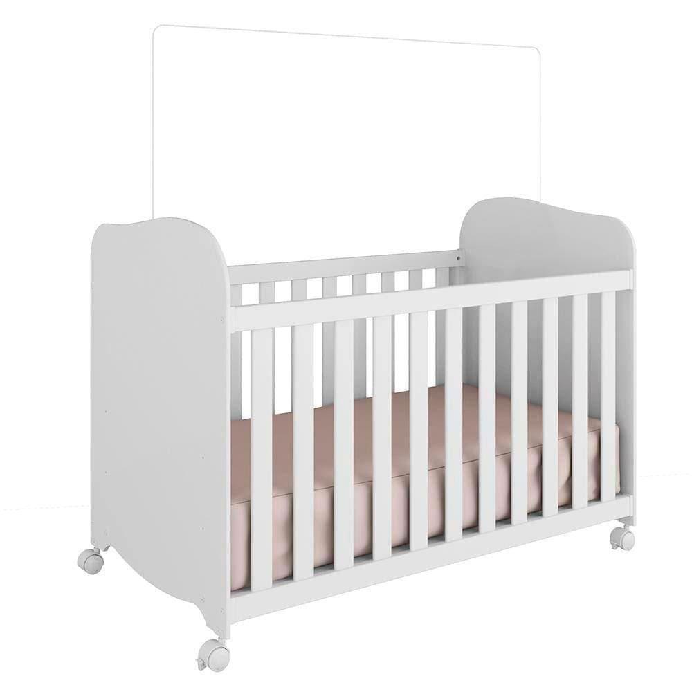 Guarda-Roupa Infantil Peroba Duda Plus, 86 cm de Largura + Cômoda com 1 Porta, 4 Gavetas, 1 Prateleira, 95,3 cm de Largura + Berço Americano - 4