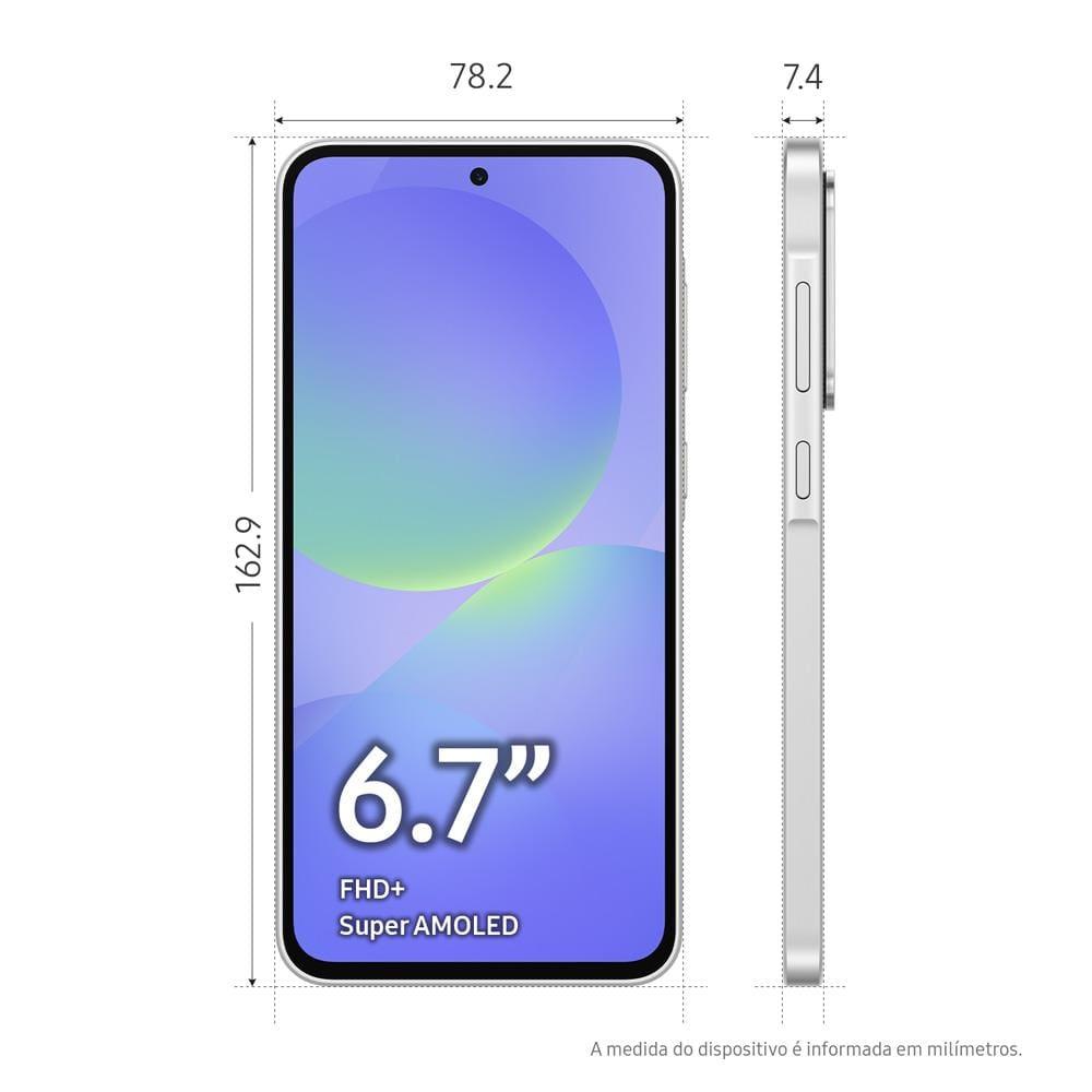 Smartphone Samsung Galaxy A36 5G Branco 256GB, 8GB RAM, Câmera Tripla 50MP, Tela Super AMOLED 6.7", IP67, NFC e Recursos AI + Galaxy Buds FE - Grafite - 8