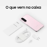 Smartphone Samsung Galaxy A56 5G Rosa 256GB, 8GB RAM, Câmera Tripla 50MP, Tela 6.7", IP67, NFC e Recursos AI + Galaxy Fit3 Grafite Display de 1.6"