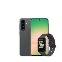 Smartphone Samsung Galaxy A56 5G Preto 128GB, 8GB RAM, Câmera Tripla 50MP, Tela 6.7", IP67, NFC e Recursos AI + Galaxy Fit3 Grafite Display de 1.6" - 1