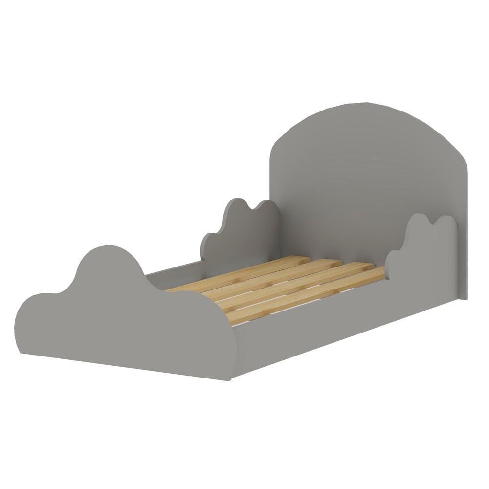 Mini Cama Infantil Genialflex Nuvem com Grade de Proteção - Fendi - 3