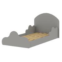 Mini Cama Infantil Genialflex Nuvem com Grade de Proteção - Fendi - 3