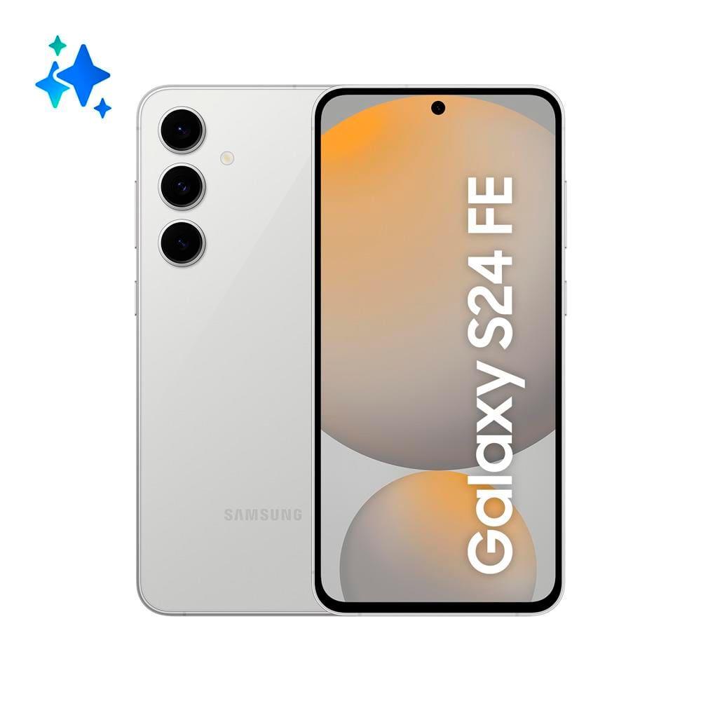 Smartphone Samsung Galaxy S24 FE 5G Cinza 128GB, 8GB RAM, Galaxy AI, Câmera Traseira 50MP, Tela 6.7" 60-120Hz, IP68 e Processador Exynos 2400e - 2