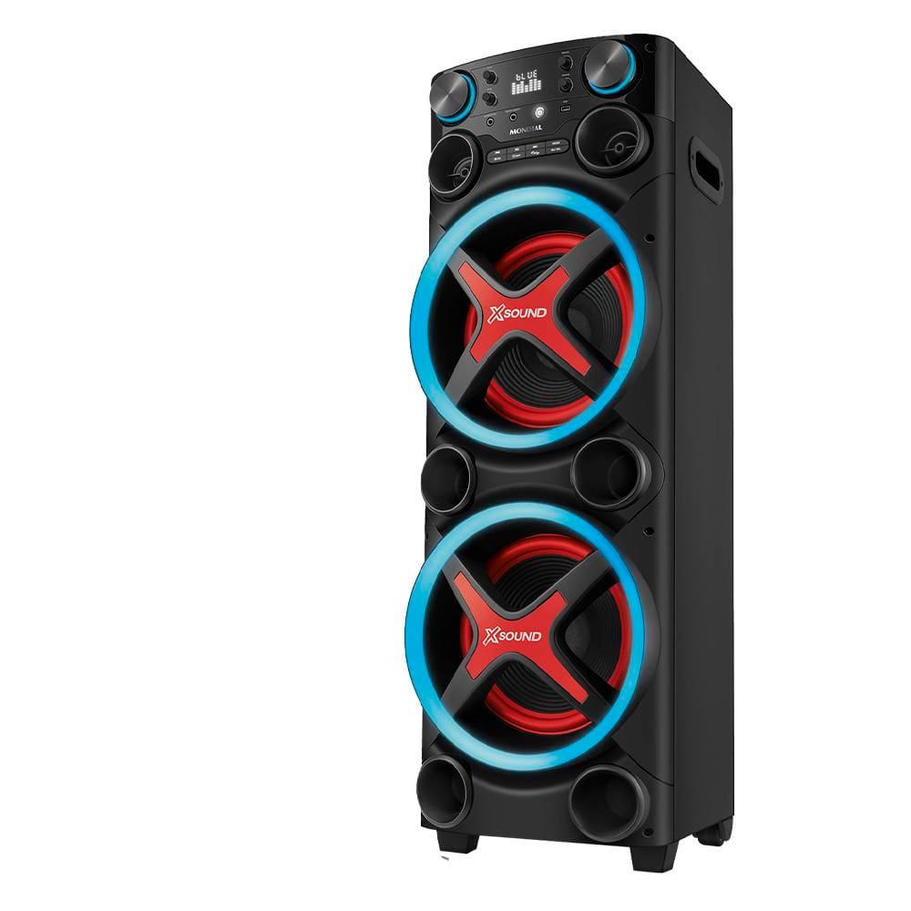 Torre de Som Amplificada Mondial TM-2200 com Bluetooth, Função Passa Pasta e Integração com Guitarra e Microfone Bivolt - 2200W - 1