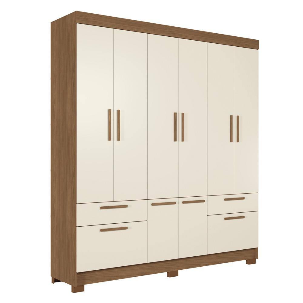 Guarda-Roupa Casal Santos Andirá Curitiba com 8 Portas, 4 Gavetas e 5 Prateleiras – 194,4cm de largura - 4