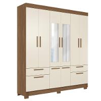Guarda-Roupa Casal Santos Andirá Curitiba com 8 Portas, 4 Gavetas e 5 Prateleiras – 194,4cm de largura - 3