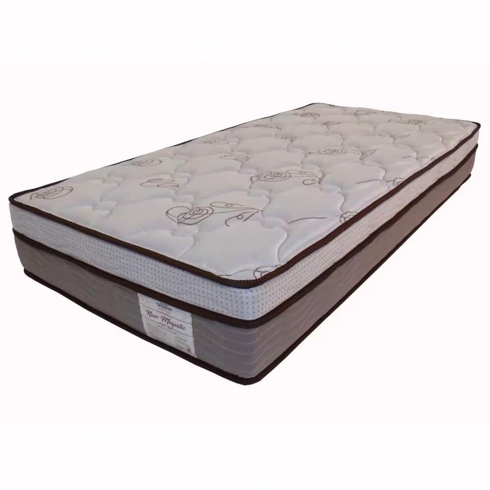 Cama Box de Solteiro Ortobom New Magestic com Molas Ensacadas 68x88x188 cm - Marrom/Cinza - 3