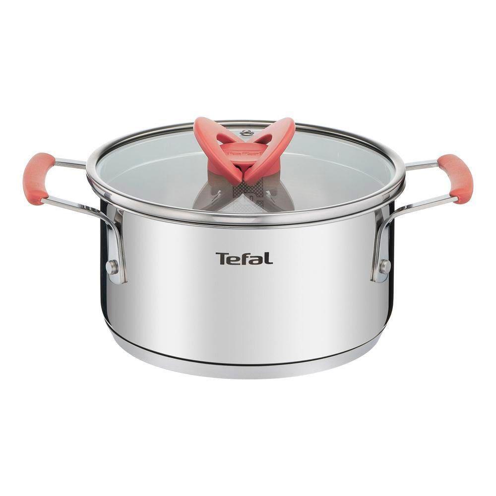 Jogo de Panelas 4 Peças Tefal Opti’Space Revestimento Antiaderente Tampas de Vidro Inox - 3