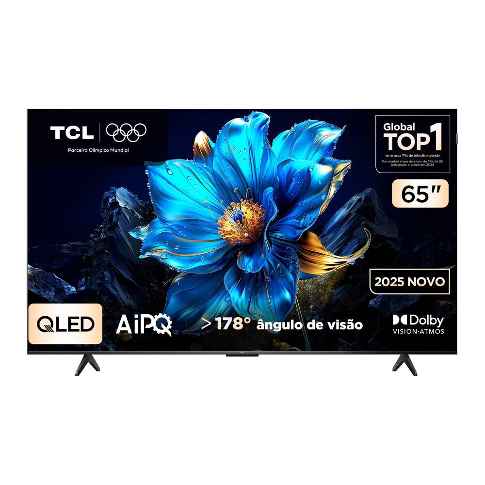 Smart TV 65” TCL QLED 4K Ultra HD 65P7K com Sistema Operacional Google TV, HDR10+, HDMI 2.1, Chromecast built-in, Dolby Vision e Atmos - 10