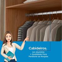 Guarda-Roupa Casal Santos Andirá Toledo com 6 Portas, 2 Gavetas e 5 Prateleiras - 194,4cm de largura - 5