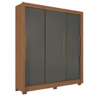 Guarda-Roupa Casal Santos Andirá Maringa com 3 Portas de Correr, 2 Gavetas e 5 Prateleiras - 194,4cm de largura - 3