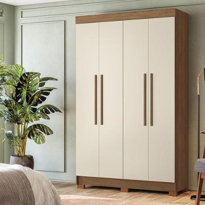 Guarda-Roupa Solteiro Santos Andirá Sarandi com 4 Portas, 2 Gavetas e 4 Prateleiras - 130cm de largura