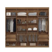 Guarda-Roupa Casal Santos Andirá Master New com 8 Portas, 4 Gavetas e 10 Prateleiras – 238,8cm de largura - 3