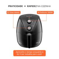 Fritadeira Elétrica Sem Óleo Air Fryer Mondial AF35-BF MK NE 1500W 3,5 Litros - Preta - 7
