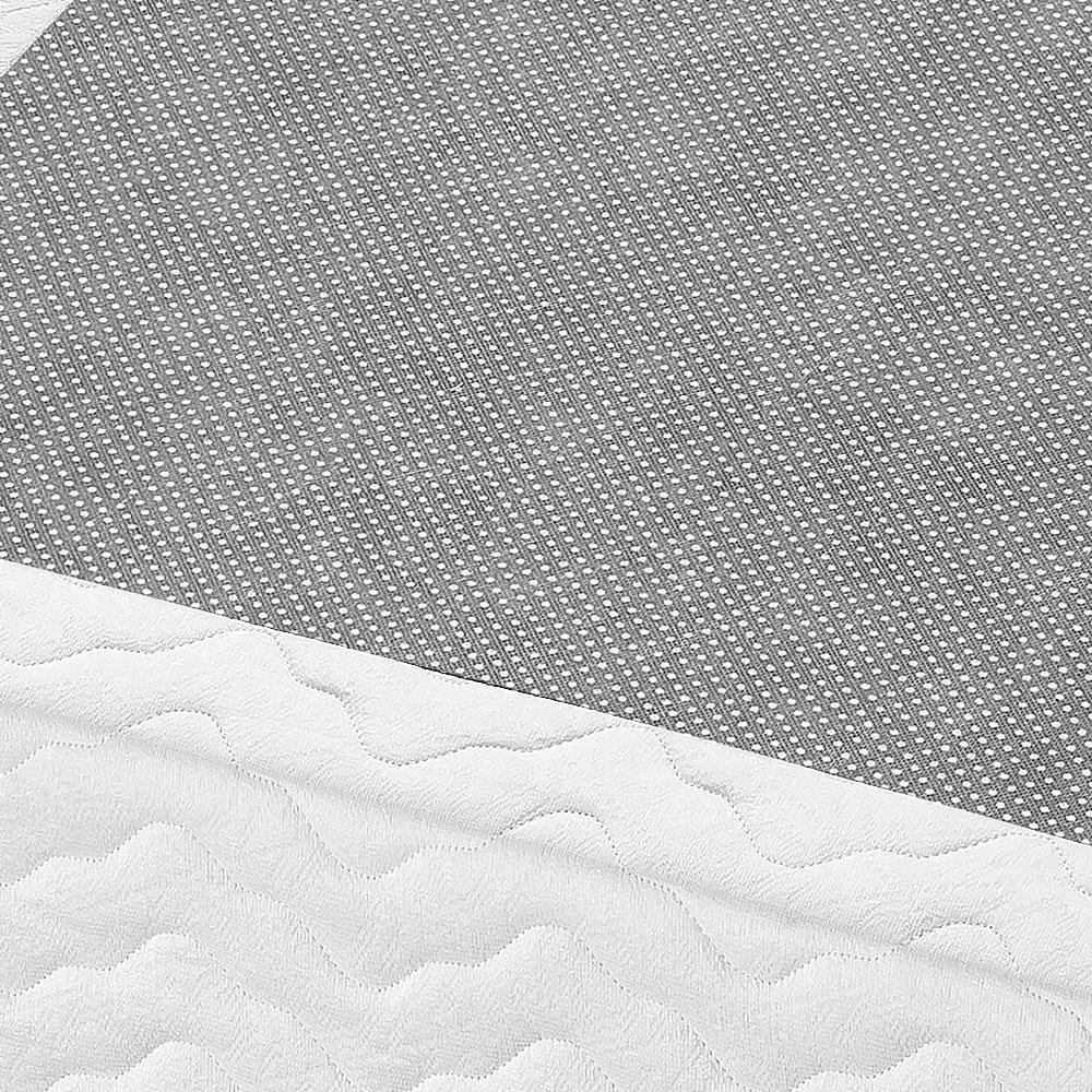 Base Box King Size Americanflex Topázio com Revestimento em Tecido Malha 37x193x203cm - Branco - 3