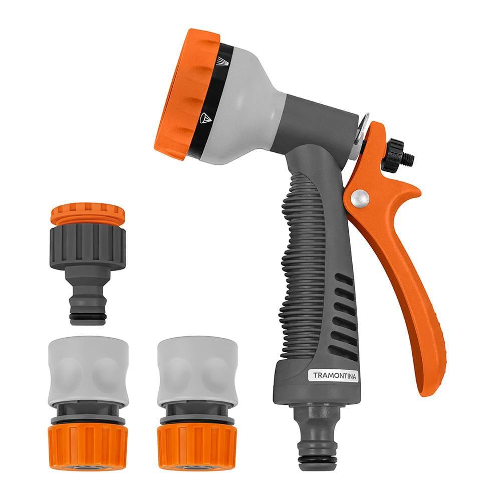 Conjunto para Irrigação Tramontina com Engates Rápidos e Hidropistola - 4 Peças - 1