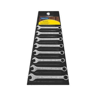 Jogo de Chaves Combinadas Tramontina Basic com Corpo em Aço Especial Cromado 8 Peças