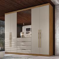 Guarda-Roupa Demóbile Giardino com 6 Portas e 4 Gavetas - 262,2 de largura - 1