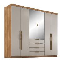 Guarda-Roupa Demóbile Giardino com 6 Portas e 4 Gavetas - 262,2 de largura - 3