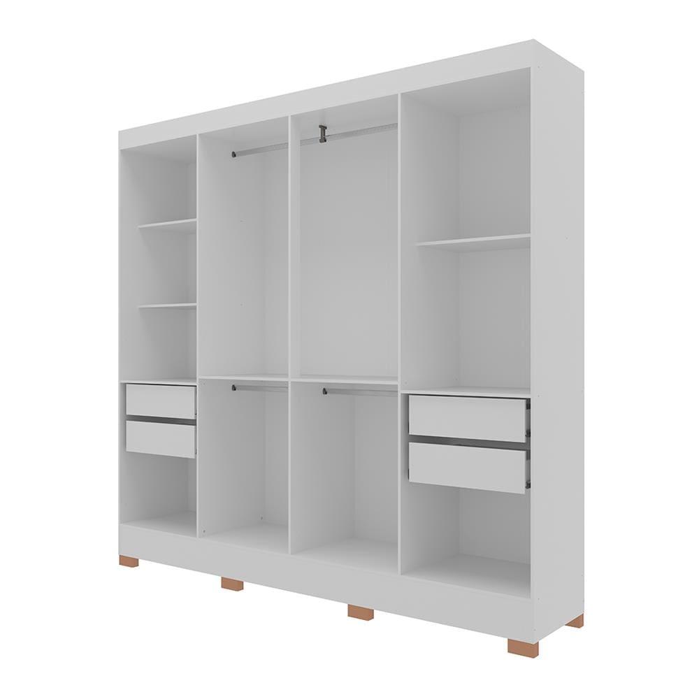 Guarda-Roupa Bartira Porto com 8 Portas e 4 Gavetas - 219,2 de largura - 3