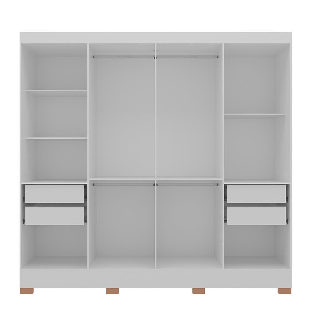 Guarda-Roupa Bartira Porto com 8 Portas e 4 Gavetas - 219,2 de largura - 7