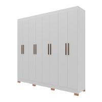 Guarda-Roupa Bartira Porto com 8 Portas e 4 Gavetas - 219,2 de largura - 2