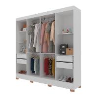 Guarda-Roupa Bartira Porto com 8 Portas e 4 Gavetas - 219,2 de largura - 6