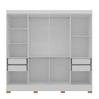 Guarda-Roupa Bartira Porto com 8 Portas e 4 Gavetas - 219,2 de largura - 7