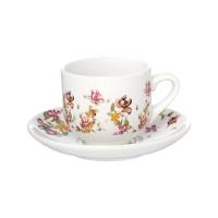 Jogo de Xícaras de Café HausKraft Le Jardin em Porcelana com Pires 90ml – 6 Peças - 2