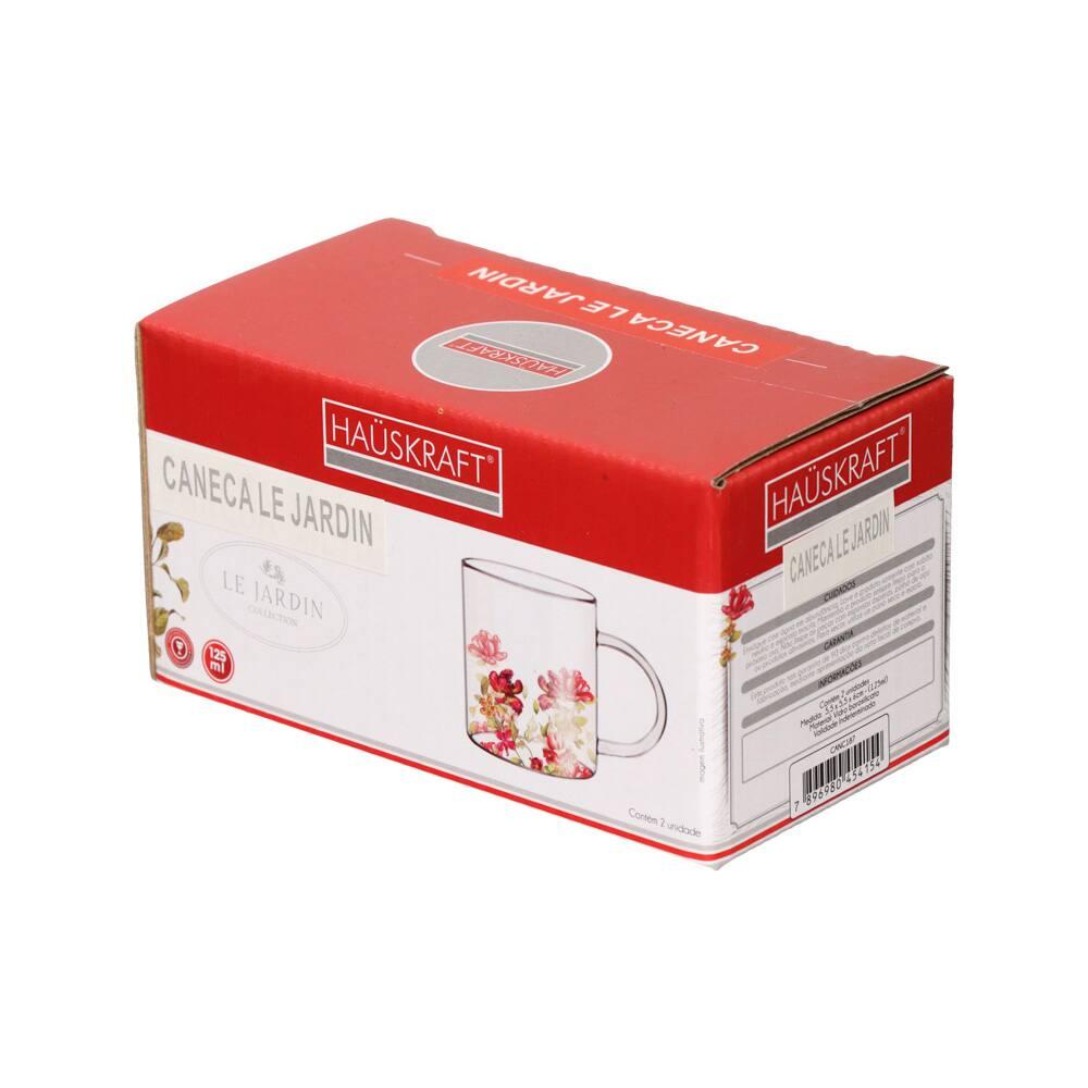 Jogo de Canecas Hauskraft Le Jardin em Vidro Borosilicato 125ml - 2 Peças - 3