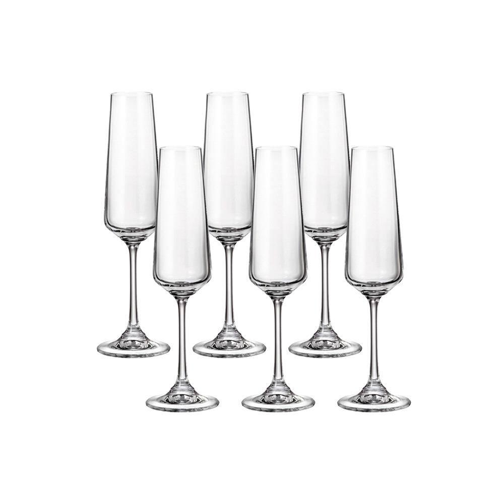 Conjunto de Taças para Champanhe Hauskraft Corvus em Cristal 160 ml - 6 Peças - 1