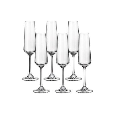 Conjunto de Taças para Champanhe Hauskraft Corvus em Cristal 160 ml - 6 Peças